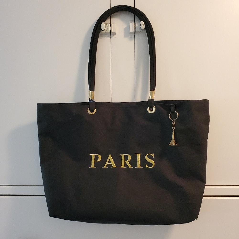 Paris zip up Tote